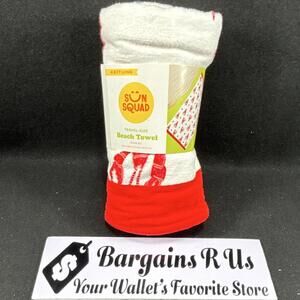 Sun Squad Travel-Size Quick Dry Lobster Print Beach 28x58 in